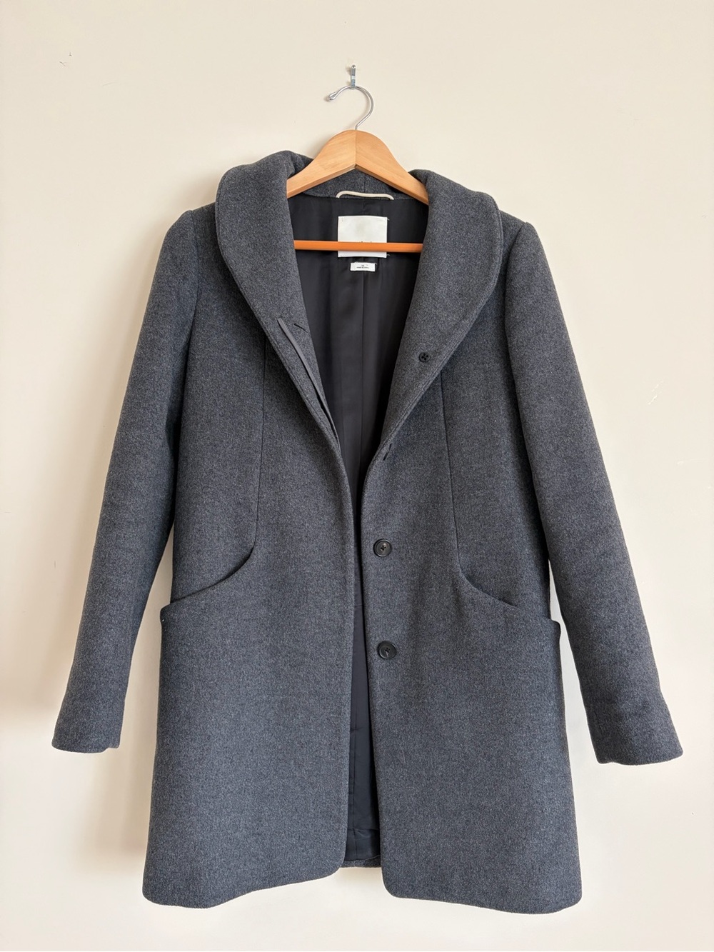 Aritzia Wilfred Virgin Wool & Cashmere Coat, Size XS